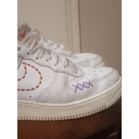Nike Air Force 1 '07 SE 101 White Purple Sneakers DX2348-100 Women's US 7.5 - Picture 5 of 16